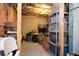 Unfinished basement space offers storage and potential for customization at 208 Grandmar, Canton, GA 30115