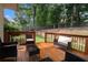 Enjoy outdoor relaxation on the wood deck with comfortable seating at 228 Kensington Trce, Stockbridge, GA 30281