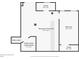 Basement floor plan featuring a finished basement, bedroom, closets, and unfinished utility closet at 2436 Ovidia Sw Cir, Atlanta, GA 30311