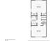 Lower level floor plan featuring two bedrooms, one bath, and multiple closets at 2436 Ovidia Sw Cir, Atlanta, GA 30311
