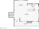First floor plan featuring a kitchen, dining room, living room, front porch and entry; great layout at 2436 Ovidia Sw Cir, Atlanta, GA 30311