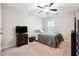 Cozy bedroom featuring a ceiling fan, neutral walls, and comfortable carpeting for a relaxing atmosphere at 4710 Robins Nest Ln, Cumming, GA 30041