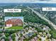 Aerial shot highlighting the property's proximity to Truist Park and I-285, showcasing its convenient location at 4203 Norbury Ct, Smyrna, GA 30080