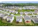 Scenic aerial view of a well-maintained residential community with lush greenery and manicured lawns at 5575 Mirror Lake Dr, Cumming, GA 30028