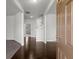 Inviting home foyer with hardwood floors leading into the living spaces at 5575 Mirror Lake Dr, Cumming, GA 30028