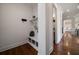 Convenient mudroom with built-in bench, storage cubbies, and coat hooks at 5915 Read Rd, Suwanee, GA 30024