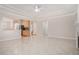 Open floor plan showing the living room connected to the kitchen at 5003 Village Terrace Dr, Dunwoody, GA 30338