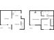 Floor plan showcasing layout of first and second floors, including kitchen and bedrooms at 1480 Pine Log Ne Rd # D, Conyers, GA 30012