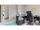 Home office with neutral walls, a comfortable chair and an organized work space at 3012 Flat Shoals Rd, Conyers, GA 30094