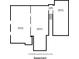 Basement level layout detailing three basement areas and a landing space with specific dimensions for each at 167 Gothards Creek Dr, Powder Springs, GA 30127