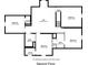 Second floor layout featuring multiple bedrooms, closets, and bathrooms, detailing dimensions and spatial relations at 167 Gothards Creek Dr, Powder Springs, GA 30127