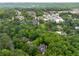 Expansive aerial view showcasing the property nestled in a canopy of mature trees at 306 Pinecrest Ne Rd, Atlanta, GA 30342