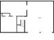Floor plan of the basement of this home, featuring a garage and storage area at 3990 N Quail Dr, Douglasville, GA 30135