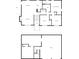 Floor plans for the first floor and basement of this home, including a garage at 3990 N Quail Dr, Douglasville, GA 30135