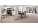 Modern living space showcasing a dining area adjacent to a well-equipped kitchen, perfect for gatherings at 3990 N Quail Dr, Douglasville, GA 30135