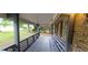 A covered front porch with a built-in bench offers an inviting space to relax at 2035 Northland Dr, Lawrenceville, GA 30044