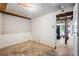 Unfinished basement with concrete floors and cinder block walls at 3211 Hollydale Drive Sw, Atlanta, GA 30311