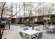 Exterior photo of the building's courtyard with a patio area at 620 Glen Iris Dr # 223, Atlanta, GA 30308