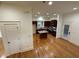Open kitchen with stainless steel appliances, an island, and access to the deck at 2552 White Oak Dr, Decatur, GA 30032