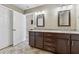 Spacious bathroom featuring dual sinks, granite counters, and ample storage space at 3280 Pebble Hill Dr, Marietta, GA 30062