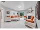 Bright and modern living room with fireplace and access to the outdoor deck at 630 Birch River Ln, Lawrenceville, GA 30043