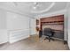 Office space with built-in desk and storage, offering a dedicated workspace with good natural lighting at 630 Birch River Ln, Lawrenceville, GA 30043