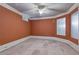Unfurnished room with tile flooring, neutral color palette, and recessed lighting at 1640 Nottingham Ne Way, Atlanta, GA 30309