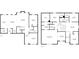 Combined first and second floor plans with measurements and layout details for the entire home at 116 Eleanora Park, Loganville, GA 30052