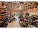Unfinished basement with exposed ceiling, presenting a large, versatile space for storage or customization at 3445 Strawberry Ln, Cumming, GA 30041
