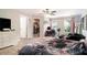 Bright main bedroom with attached closet and large windows at 7805 Rock Rose Ln, Fairburn, GA 30213