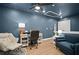 Comfortable office with custom paint, decor, and furniture at 1914 Carovel Way, Kennesaw, GA 30144