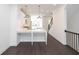 Modern kitchen featuring stainless steel appliances, white cabinets, quartz counters, and an island at 354 Olmstead Way # 27, Alpharetta, GA 30022
