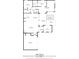 Detailed floor plan showcasing the layout of a one-story home with a swimming pool and patio at 406 Genevieve Dr, Canton, GA 30114