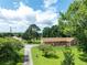 Breathtaking aerial view of the estate, complete with multiple buildings, expansive green lawns, and lush trees at 1502 Campground Rd, Mcdonough, GA 30252
