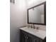 Elegant powder room with custom vanity and stylish finishes at 6700 Roswell Rd # 21E, Sandy Springs, GA 30328