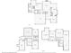 Comprehensive view of floor plans including the first floor, second floor, and basement layout at 3223 Thornecreek Dr, Douglasville, GA 30135