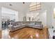 Large living room with hardwood floors and an open concept floor plan at 3223 Thornecreek Dr, Douglasville, GA 30135