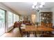 Inviting living room with hardwood floors, modern lighting, and stylish furniture at 460 E Kildare Nw Ave, Atlanta, GA 30318