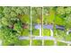 Aerial view of the property showcasing the lot lines, surrounded by lush greenery at 2720 Cavalier Dr, Decatur, GA 30034