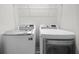 Laundry room featuring new, modern, high efficiency washer and dryer at 5045 Shadow Wood Dr, Canton, GA 30114