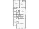 Floor plan displays second level bedrooms and laundry room at 375 Auburn Valley Way, Auburn, GA 30011