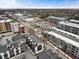 Aerial shot captures a complex urban neighborhood with various building types and busy streets at 92 Rogers Ne St, Atlanta, GA 30317