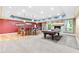 Finished basement boasts a pool table, bar area and fireplace at 8430 Merion Drive, Duluth, GA 30097