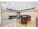 Finished basement boasts a pool table, bar area and hardwood floors at 8430 Merion Drive, Duluth, GA 30097