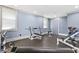 Home gym featuring modern equipment and ample workout space at 8430 Merion Drive, Duluth, GA 30097