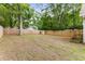 Large, fenced backyard with mature trees, providing privacy and plenty of space for recreation at 764 Stokeswood Se Ave, Atlanta, GA 30316