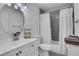 Bathroom with modern fixtures and stylish tile at 3093 Del Monico Dr, Decatur, GA 30032
