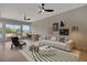Stylish living room with contemporary furniture and an open view of the balcony at 454 Connally Se St, Atlanta, GA 30312