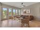 Bright living room with large windows, hardwood floors, and modern decor at 454 Connally Se St, Atlanta, GA 30312