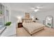 Bright bedroom with white walls and neutral toned furniture at 3107 Bunker Hill Cir, Marietta, GA 30062